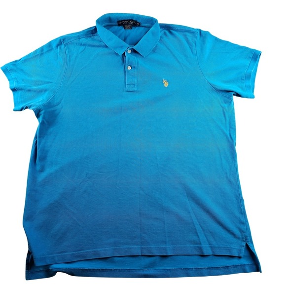 US Polo Assn Other - US Polo Assn Short Sleeve Polo Shirt Mens Size XXL Blue Classic‎ Fit